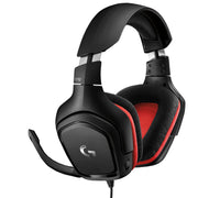 Logitech G G332 Gaming Headset Auricolare Cablato A Padiglione Giocare Nero, Rosso