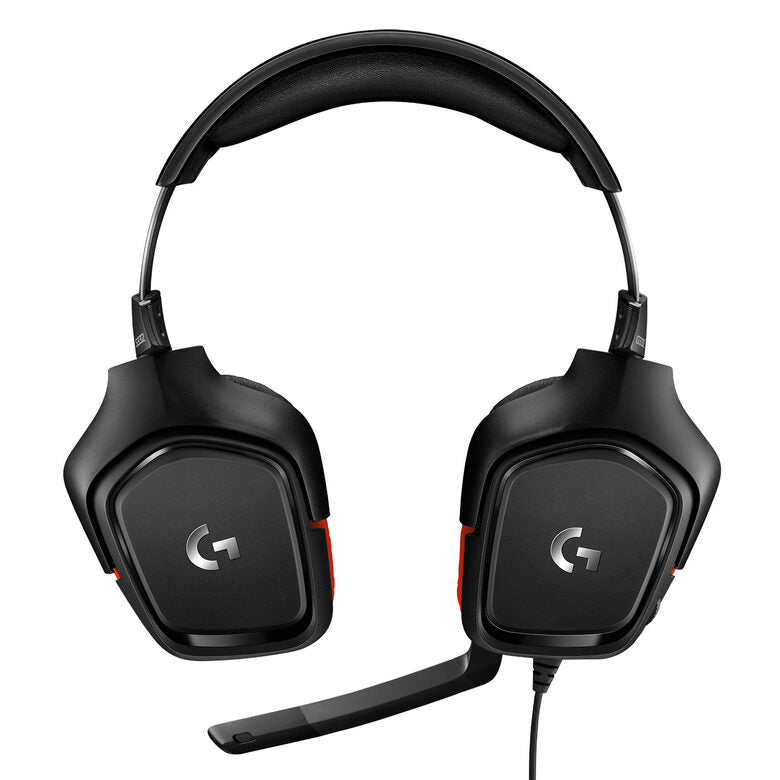 Logitech G G332 Gaming Headset Auricolare Cablato A Padiglione Giocare Nero, Rosso