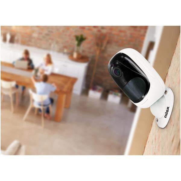 Nilox 31NXF60BG0001 telecamera di sorveglianza Telecamera di sicurezza IP Interno e esterno Cubo 1920 x 1080 Pixel Scrivania/Parete