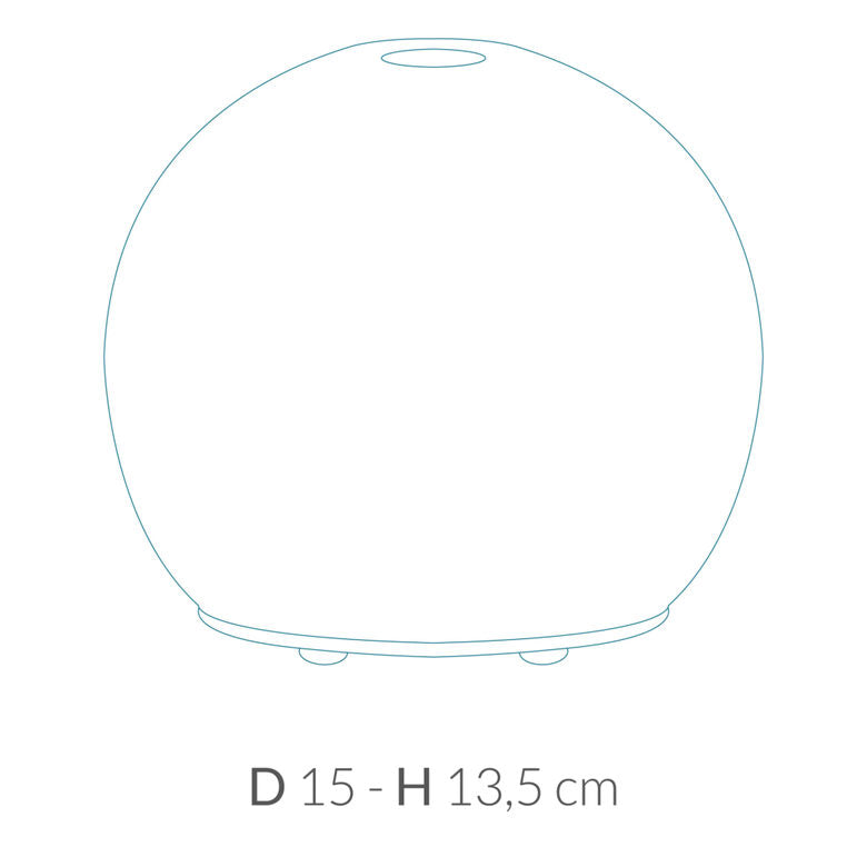 Arya HD Mercury diffusore di aromi Cisterna Vetro Bianco