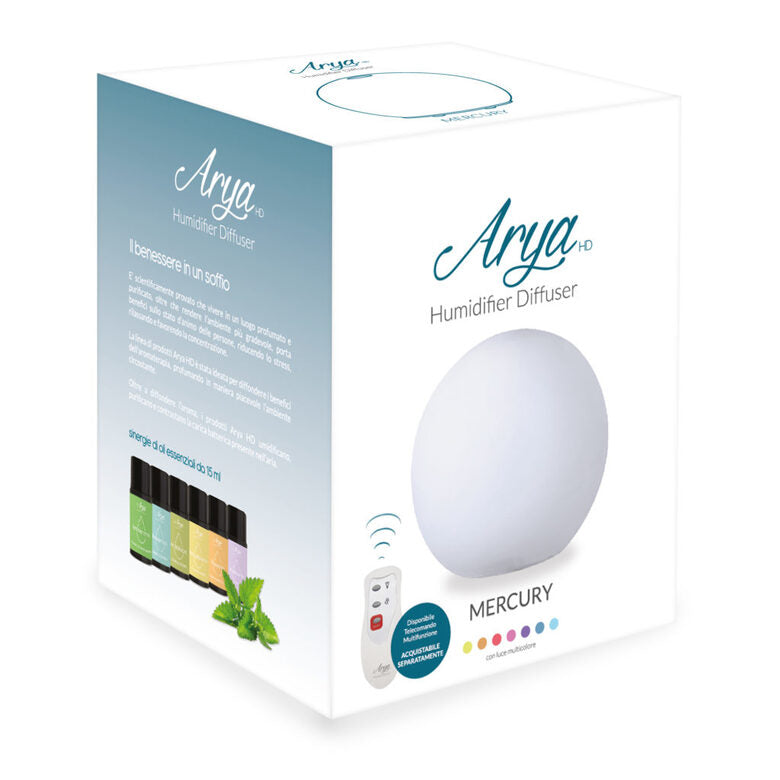 Arya HD Mercury diffusore di aromi Cisterna Vetro Bianco