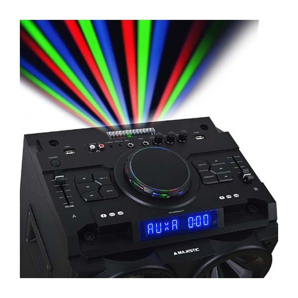 New Majestic DJB-298 BT USB AX Sistema PA indipendente 350 W Nero