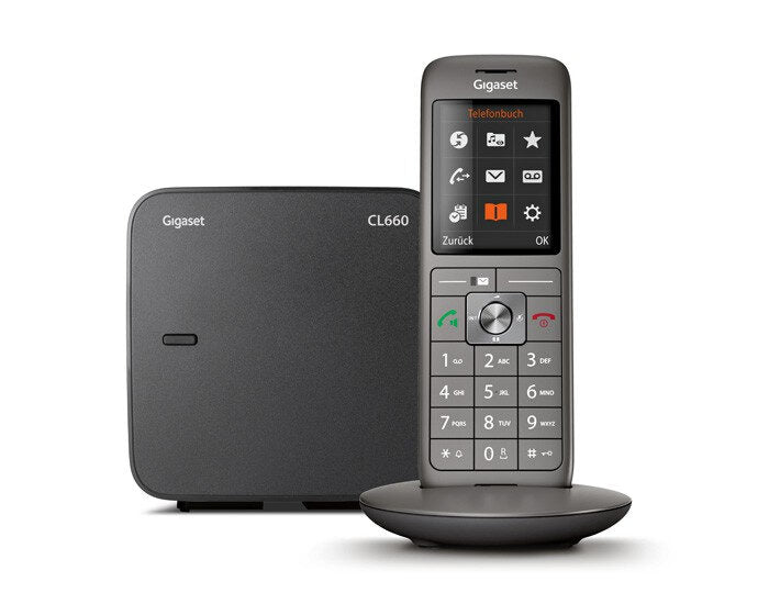 Gigaset CL660 Telefono analogico/DECT Identificatore di chiamata Antracite