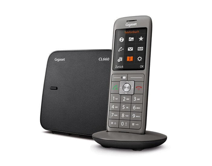 Gigaset CL660 Telefono analogico/DECT Identificatore di chiamata Antracite