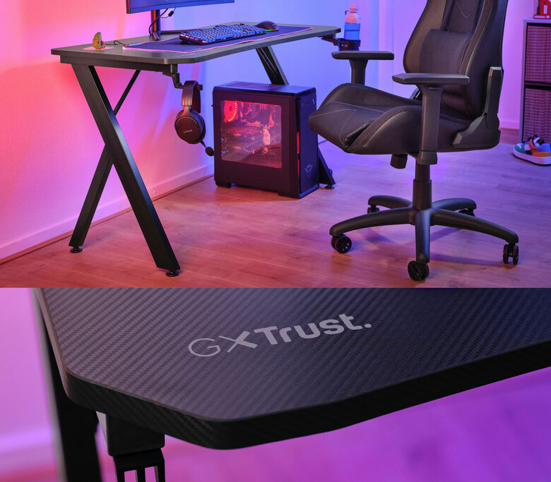 Trust GXT 700 Omnius Tavolo da Gaming Nero