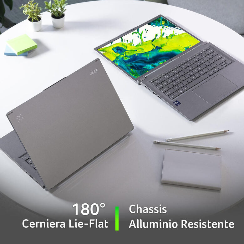 ACER Aspire 14 AI Notebook Copilot+ PC, 14 ", processore Intel® Core Ultra 7 256V, 16 GB, 512 GB SSD, Grey