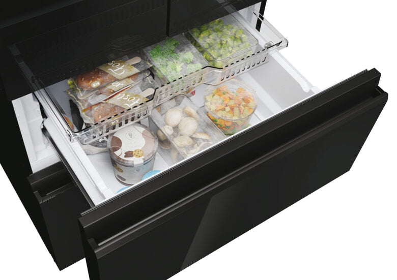 Haier HFR3718ENGB FD 70 Series 3 Frigorifero Side By Side A Libera Installazione, No Frost, Fresher Tech®, Classe E, Nero