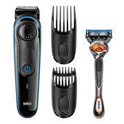 Braun BT3940 rasoio elettrico Trimmer Nero, Blu