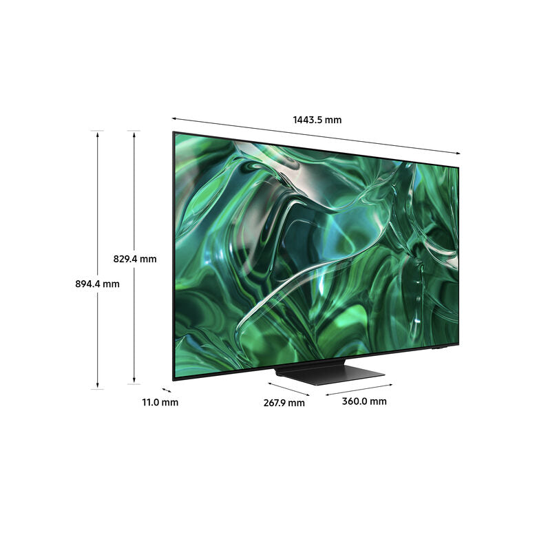 Samsung Series 9 TV QE65S95CATXZT OLED 4K, Smart TV 65" Processore Neural Quantum 4K, Dolby Atmos e OTS+, Titan Black