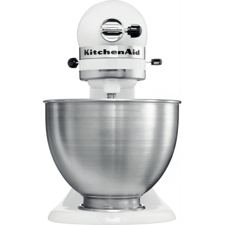 KitchenAid 5K45SS Sbattitore con base 275 W Acciaio inossidabile, Bianco