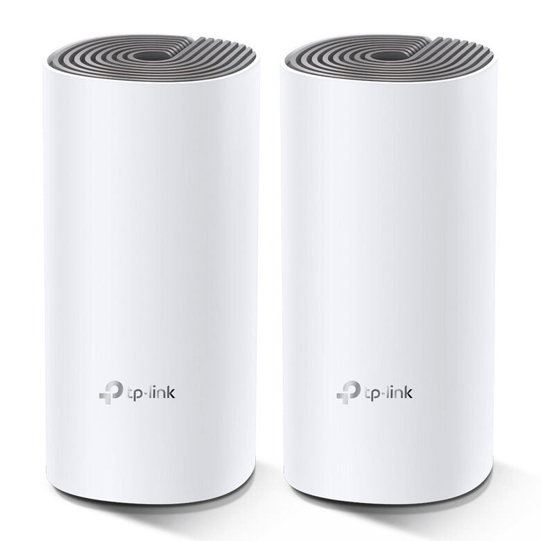 TP-Link Deco E4 (2-pack) Dual-band (2.4 GHz/5 GHz) Wi-Fi 5 (802.11ac) Bianco, Grigio Interno