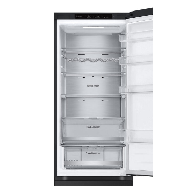 LG GBV7280BEV Frigorifero combinato con congelatore, Classe B, 387L, Fresh Converter, Porte piatte, Nero