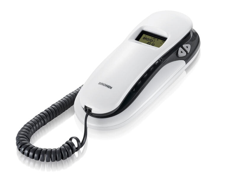 Brondi Kenoby Cid Telefono analogico Identificatore di chiamata Grigio, Bianco