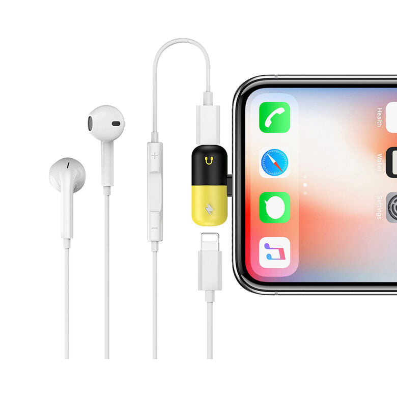 Area ADCLIGHTAUXYK adattatore per inversione del genere dei cavi Lightning 2x Lightning Nero, Giallo