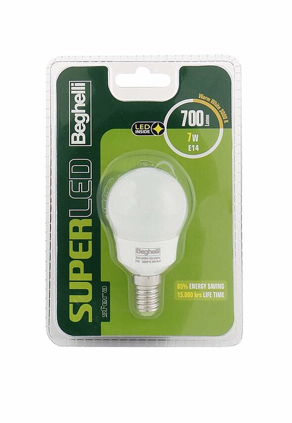 Beghelli 56892BL Lampadina a risparmio energetico 7 W E14 F