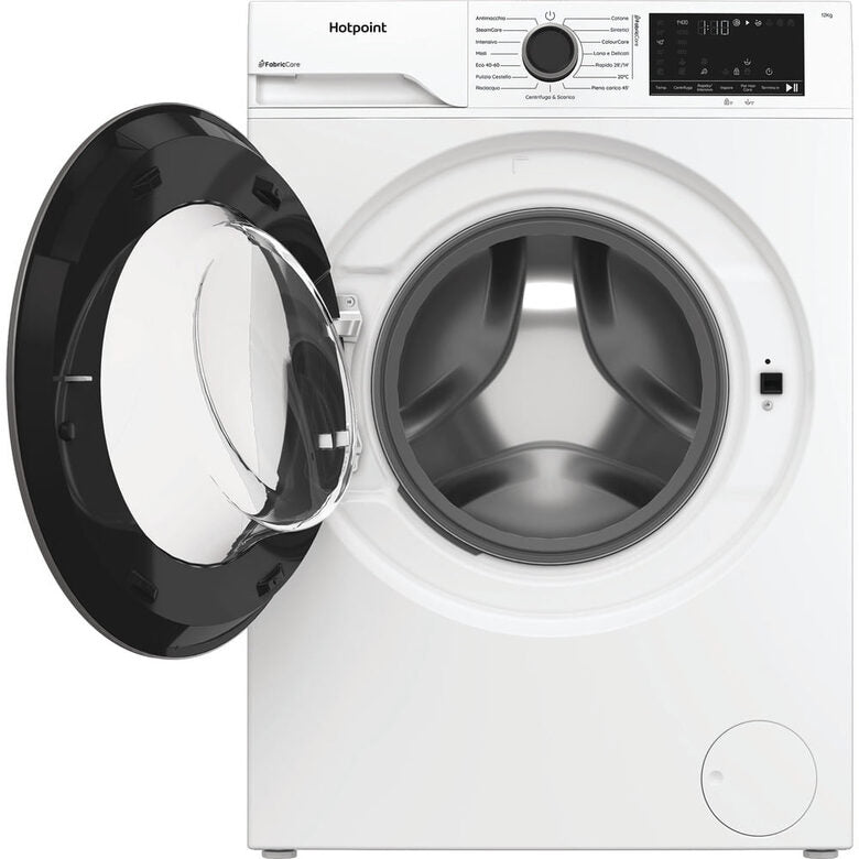 Hotpoint Ariston HB 123 CARE IT Délica Lavatrice A Libera Installazione 12 Kg, 1300 Giri, Motore Inverter, Pethair Care, Classe A, Bianco