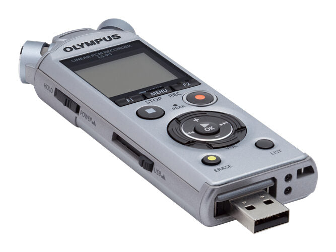 Olympus LS-P1 Memoria interna e scheda di memoria Argento