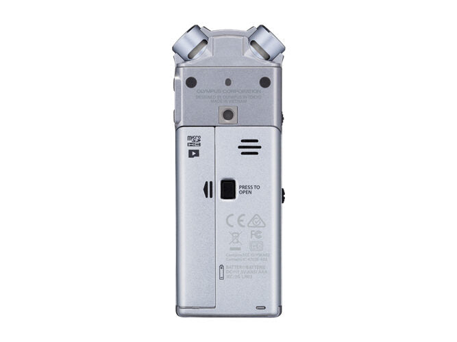 Olympus LS-P1 Memoria interna e scheda di memoria Argento