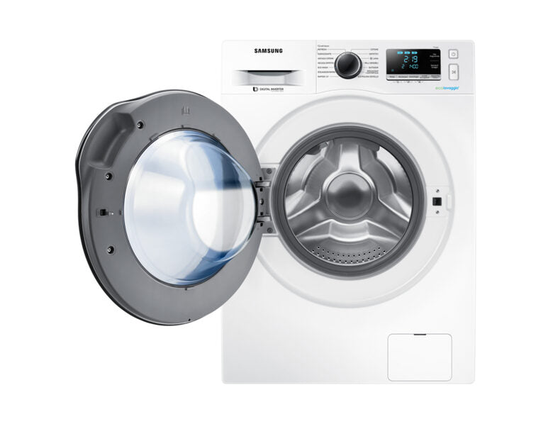 Samsung WD90J6A10AW lavasciuga Libera installazione Caricamento frontale Nero, Bianco
