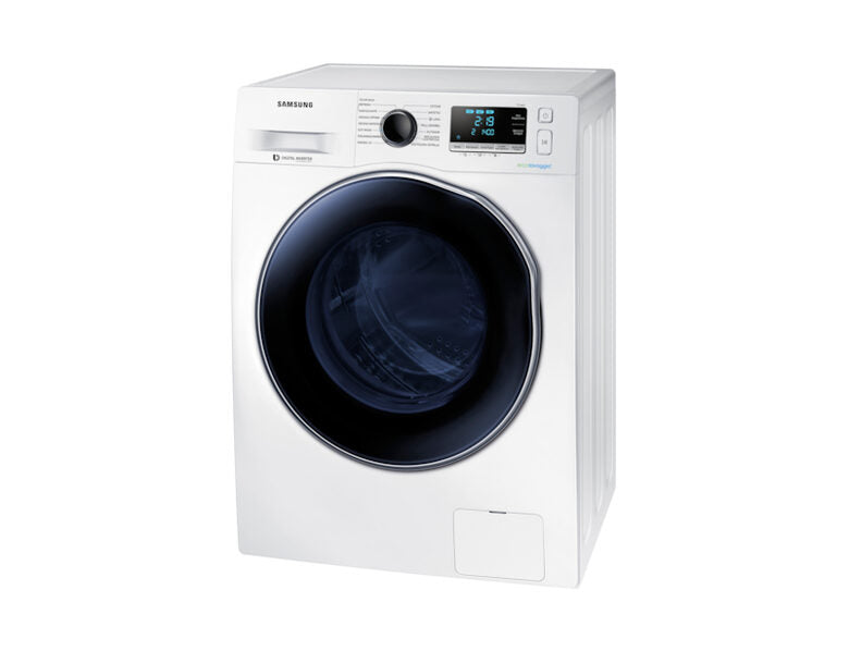 Samsung WD90J6A10AW lavasciuga Libera installazione Caricamento frontale Nero, Bianco