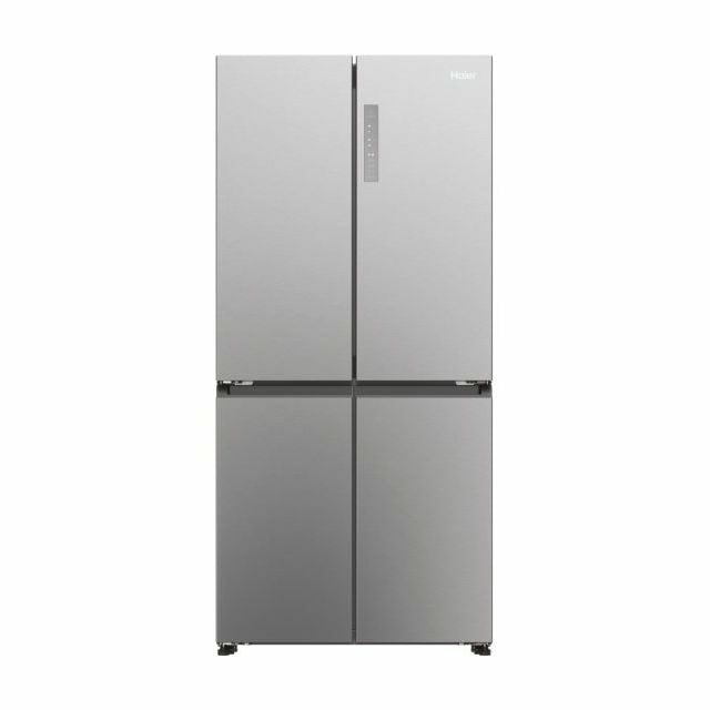 Haier HCR3818ENMM Cube 83 Serie 3 Frigorifero Side By Side Libera Installazione 467 L E Platino Stainless steel