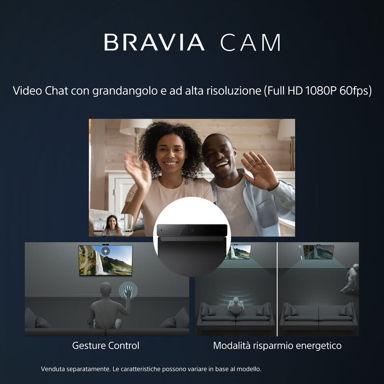 Sony KD-55X75WL Televisione Smart TV 55 Pollici Led 4K Hdr Google TV Bravia Core Narrow Bezel Design