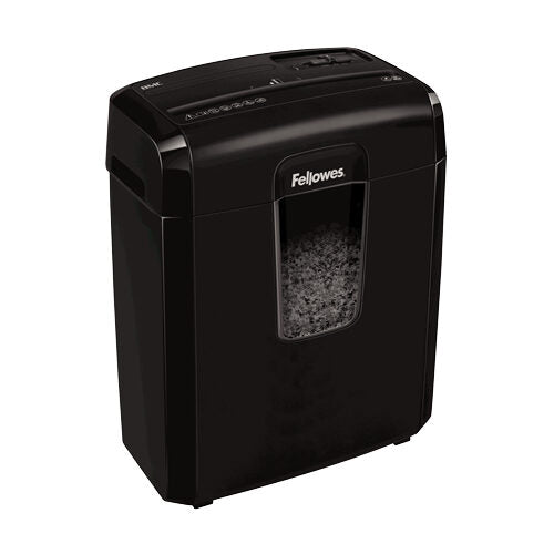 Fellowes Destructora 8Mc distruggi documenti Taglio a frammenti 22 cm Nero