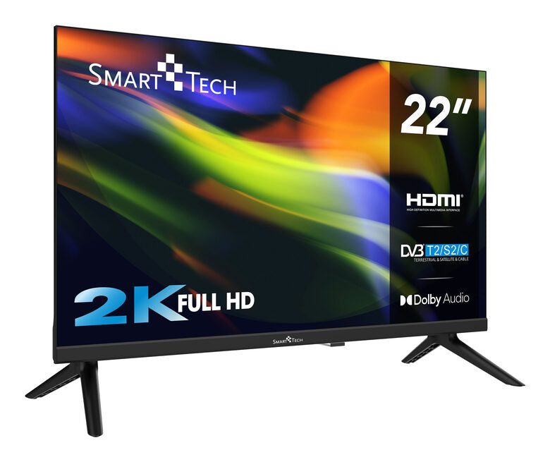 Smart Tech 22FN01V TV LED 22" Full HD DVB-T2 HEVC HDMI USB Nero