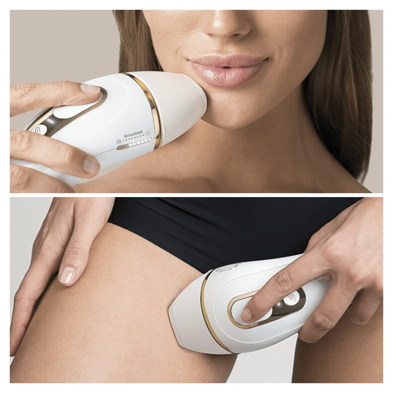 Braun Silk-expert Pro 5 PL5117 Epilatore Luce Pulsata Di Ultima Generazione, IPL, Epilazione Definitiva, Bianco E Oro