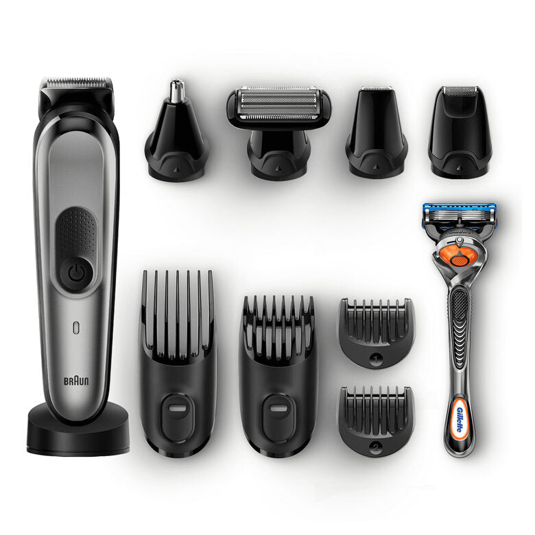Braun Multigroomer Rifinitore 10-In-1 Tutto-In-1 MGK7021 Rasoio Barba Elettrico, Rifinitore E Tagliacap