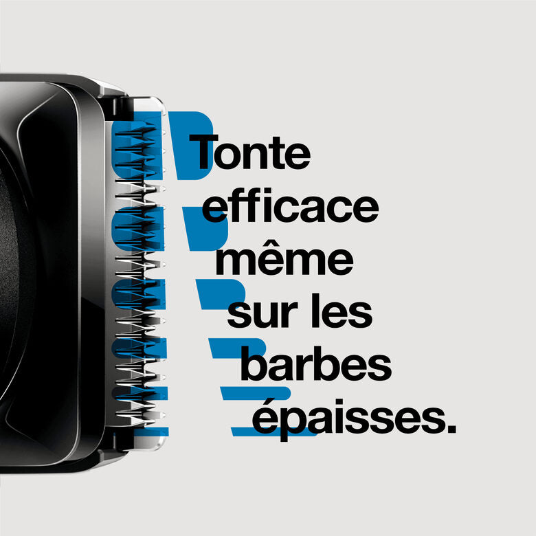Braun Regolabarba BT5040, Rasoio Barba Elettrico Uomo E Tagliacapelli – Nero/Blu