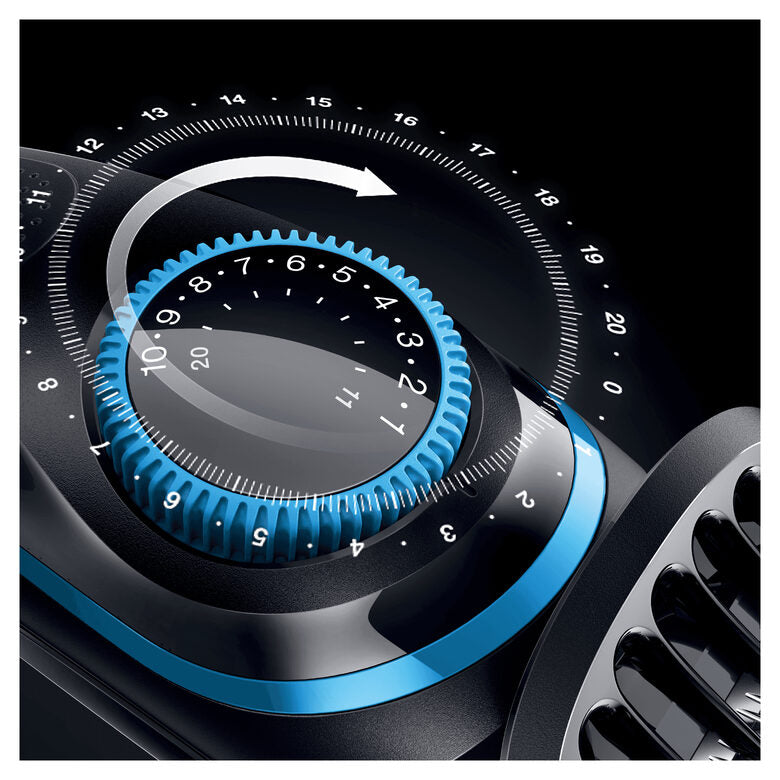 Braun Regolabarba BT5040, Rasoio Barba Elettrico Uomo E Tagliacapelli – Nero/Blu