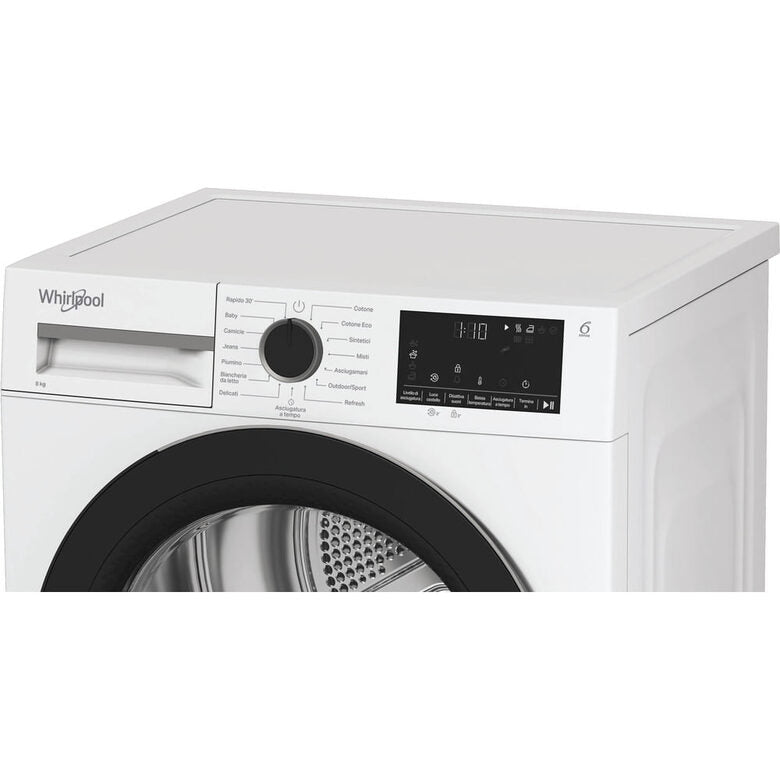 Whirlpool C WD 83M WBS IT, Capacità 8kg, classe D, colore White, Display digitale XL