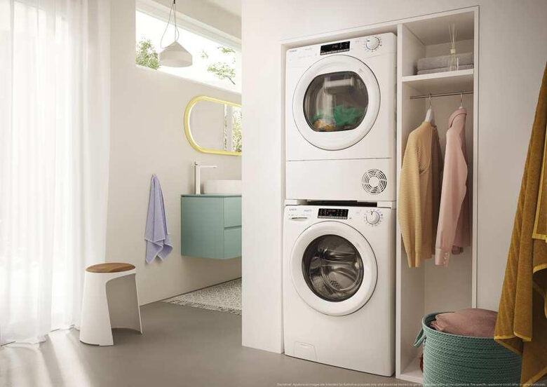 Candy CRO EH9N2TE-S Asciugatrice Libera Installazione 9 Kg, Pompa Di Calore, Smart Touch, Classe D, Bianco