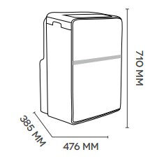 Argoclima ORION PLUS condizionatore portatile 64 dB Bianco