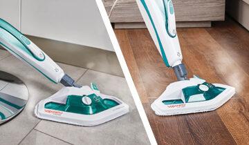 Polti SV450 Double Pulitore a vapore verticale 0,3 L 1500 W Acciaio inossidabile, Turchese, Bianco