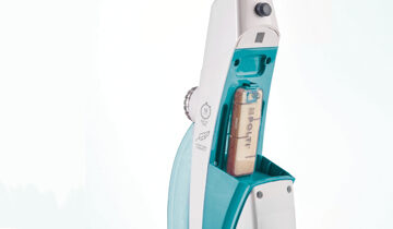 Polti SV450 Double Pulitore a vapore verticale 0,3 L 1500 W Acciaio inossidabile, Turchese, Bianco