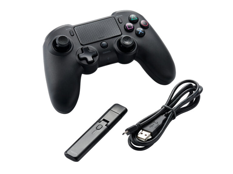 NACON Asymmetric Wireless Nero Bluetooth/USB Gamepad Analogico/Digitale PC, PlayStation 4