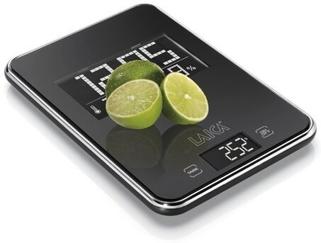 Laica KS3009 bilancia da cucina Nero, Cromo Bilancia da cucina elettronica