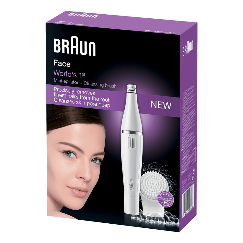 Braun Face 810 – Epilatore Donna Per Il Viso Con Spazzola Di Pulizia