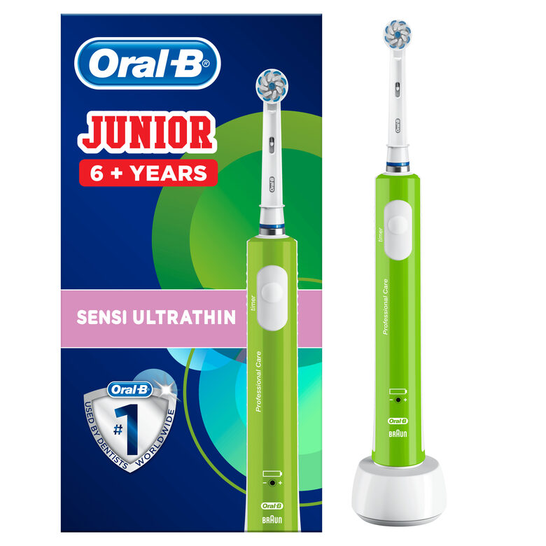 Oral-B Junior Spazzolino Elettrico Ricaricabile Da 6 Anni, Verde