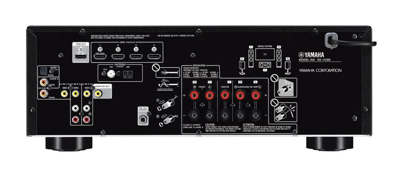 Yamaha RX-V385 100 W 5.1 canali Stereo Compatibilità 3D Nero