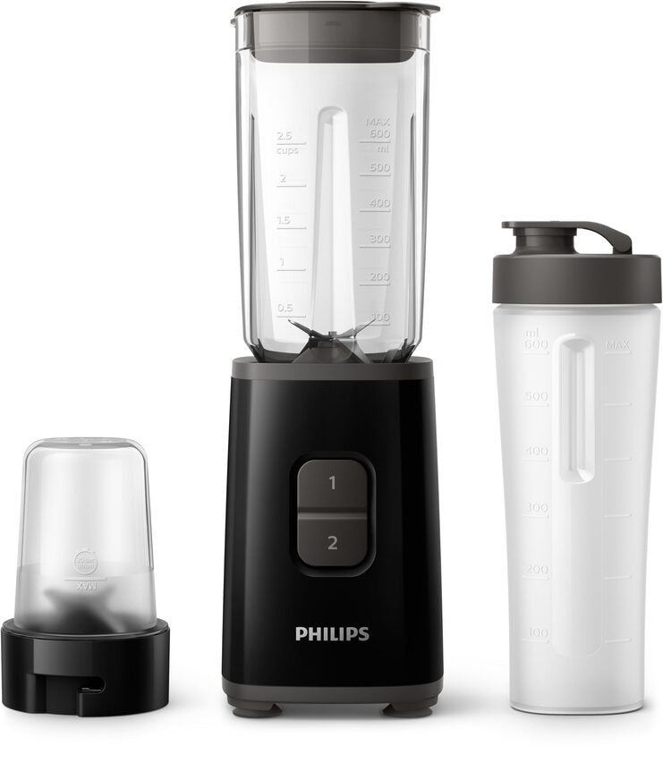 Philips Daily Collection Mini frullatore tritatutto da 350 W con bicchiere da viaggio