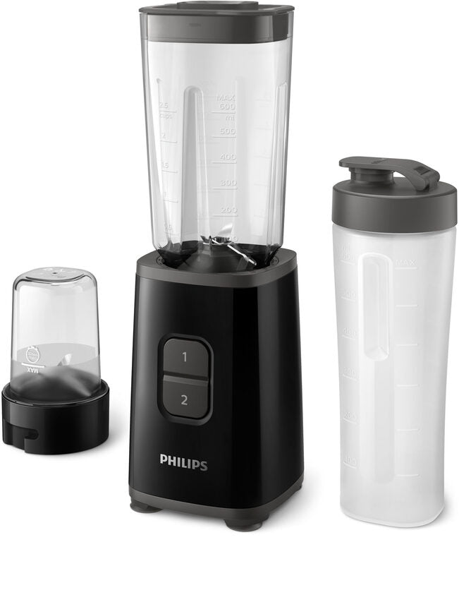 Philips Daily Collection Mini frullatore tritatutto da 350 W con bicchiere da viaggio