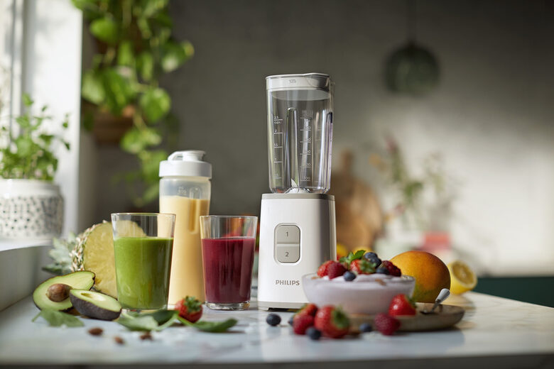 Philips Daily Collection Mini frullatore tritatutto da 350 W con bicchiere da viaggio