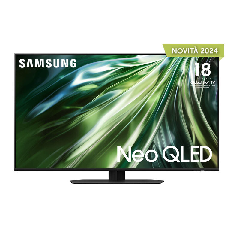 Samsung QE43QN90DATXZT Televisione Smart TV 43 Pollici Qled 4K Neo Titan Black Processore NQ4 AI GEN2 Tecnologia Quantum Matrix Neo Slim Design OTS Lite