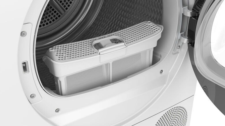 Bosch WQG233d1II Serie 6 Asciugatrice A Libera Installazione 8 Kg, Pompa Di Calore, Auto Dry, Filtro Easy Clean, Classe C, Bianco