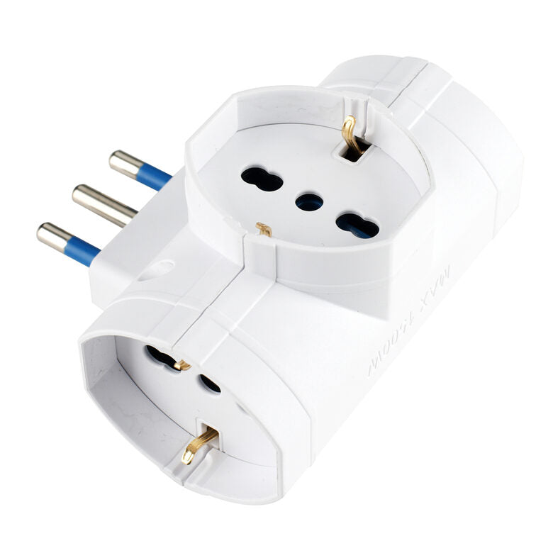 POLYPOOL PP2349 adattatore per presa di corrente Tipo L (IT) Bianco