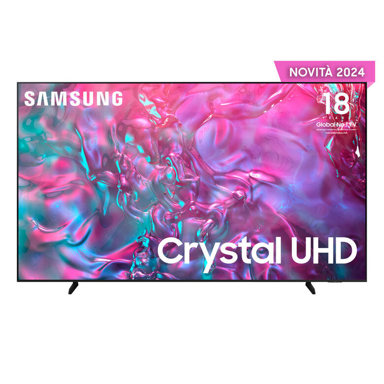 Samsung UE98DU9070UXZT Televisione Smart TV 98 Pollici Led 4K Crystal Uhd Wi-Fi Graphite Black Processore Crystal Upscaling Slim Look OTS Lite