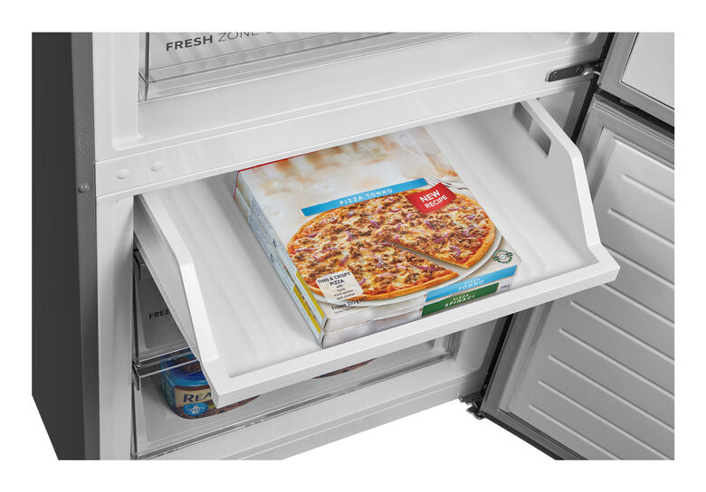 Midea MDRB593FGE46 Frigorifero Combinato A Libera Installazione, No Frost, Classe E, Inox